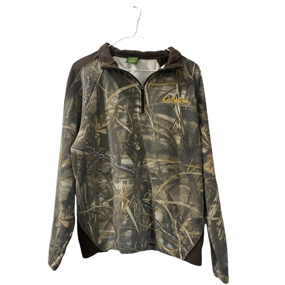 Cabela's Camo Pullover Sweater size large